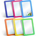 6 Pcs Unbreakable Shatter Proof Mirror for Kids, 6 x 4 in, Multi-Color